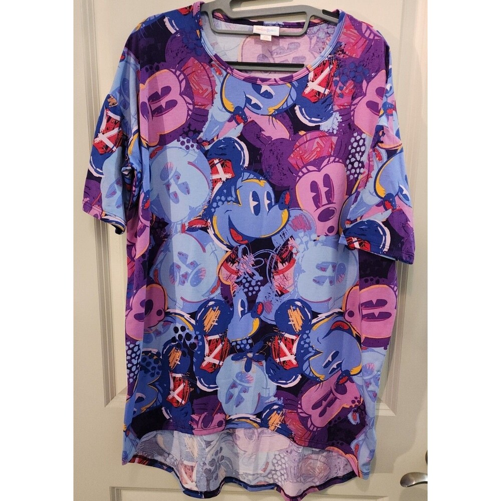 Mickey & Minnie LuLaRoe Disney IRMA Shirt Purple XS
